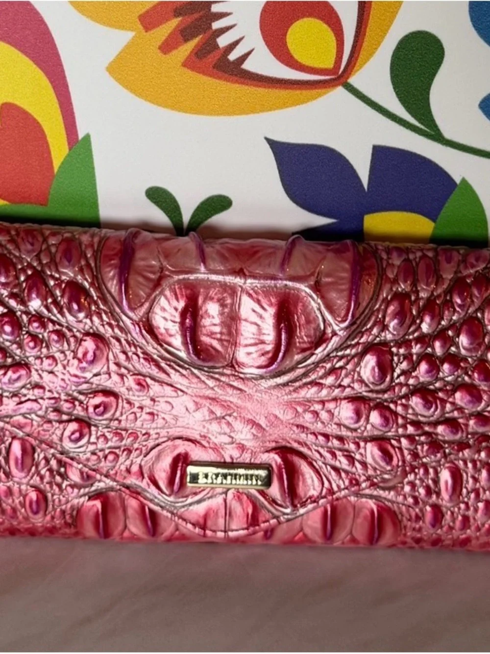 Brahmin French Rose Veronica Wallet NWT